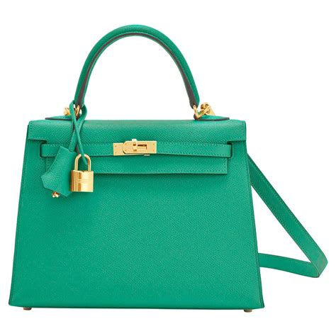 hermes vert jade|Hermès Kelly 25 Sellier Vert Jade Epsom with Gold .